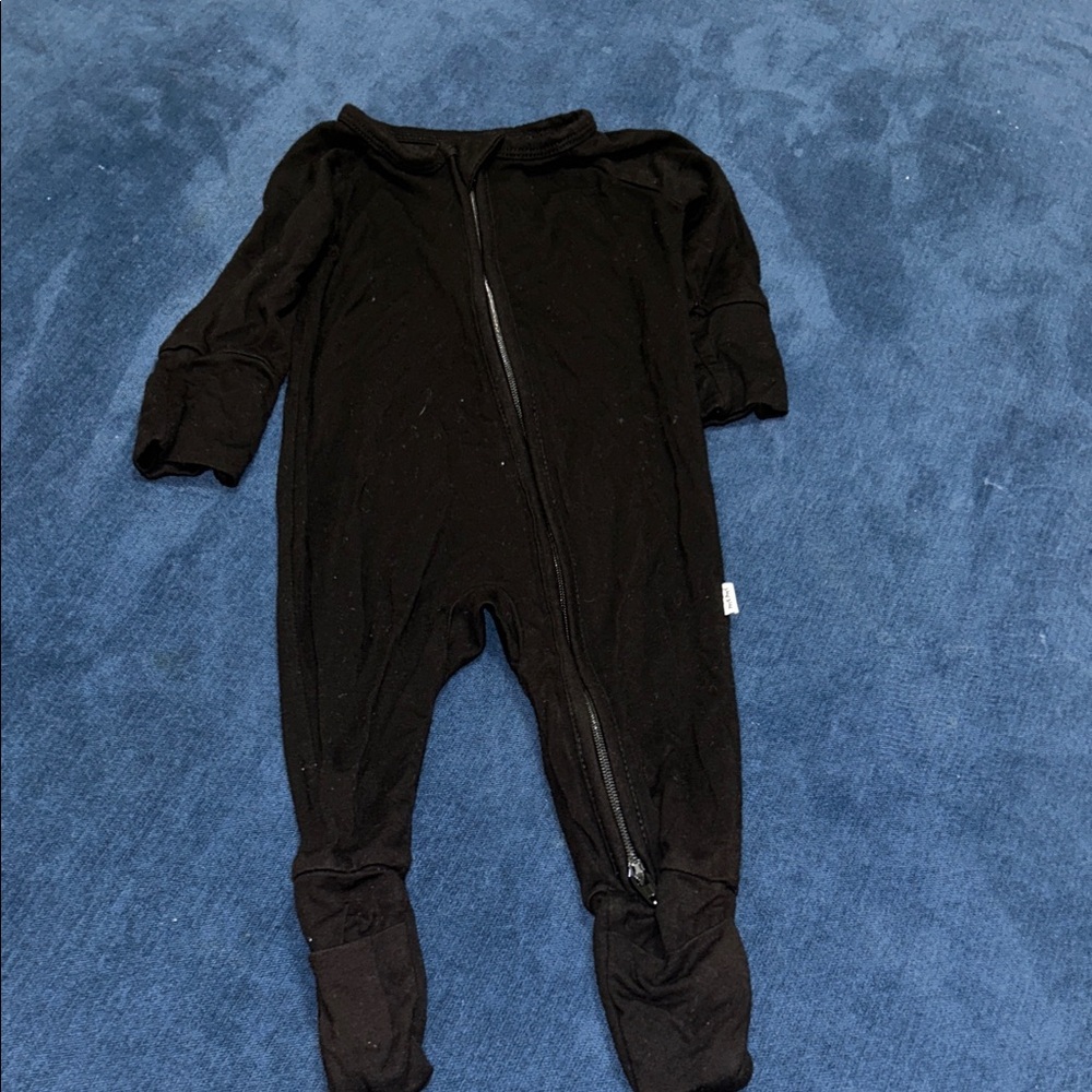 Little Sleepies Black Kids One Piece Footie